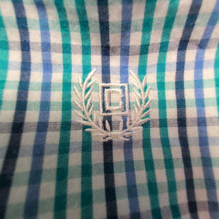 Chemise CHAPS verte et bleue à carreaux taille L #59e