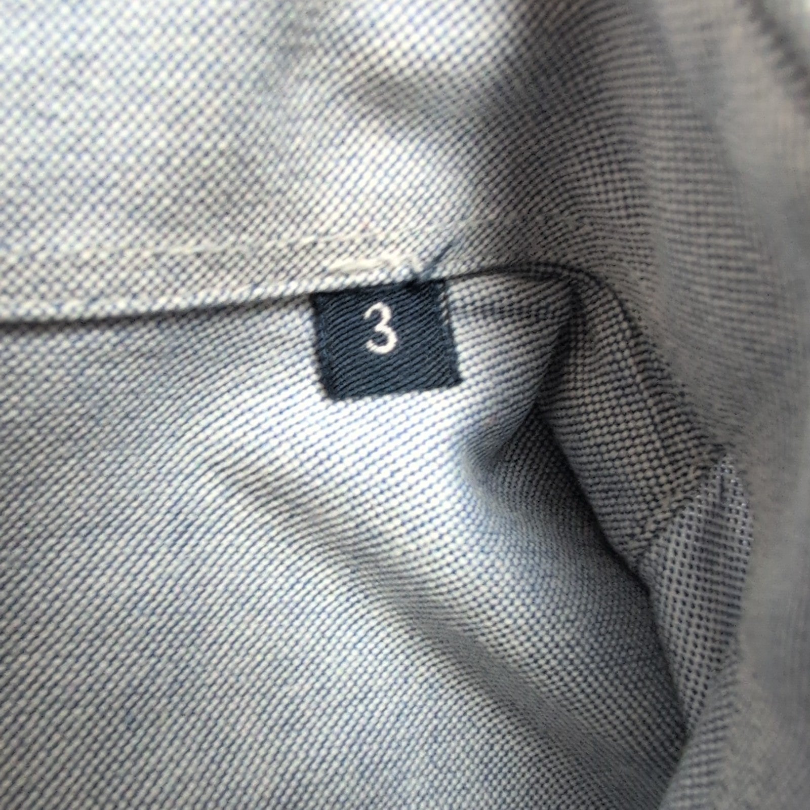 Chemise BURBERRY L Bleu Oxford Logo Rouge 100% Coton Manches Longues