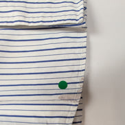 Chemise Tommy Hilfiger L Blanc Bleu Rayures Coton Regular Fit manches longues