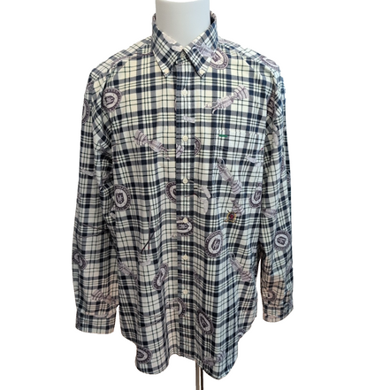 Chemise Tommy Hilfiger Golf Vintage XL Carreaux Collector Rare
