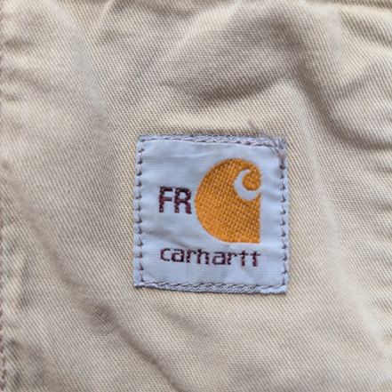 Chemise Carhartt FR 2XL Beige Workwear Coupe-Feu 3 Poches manches longues