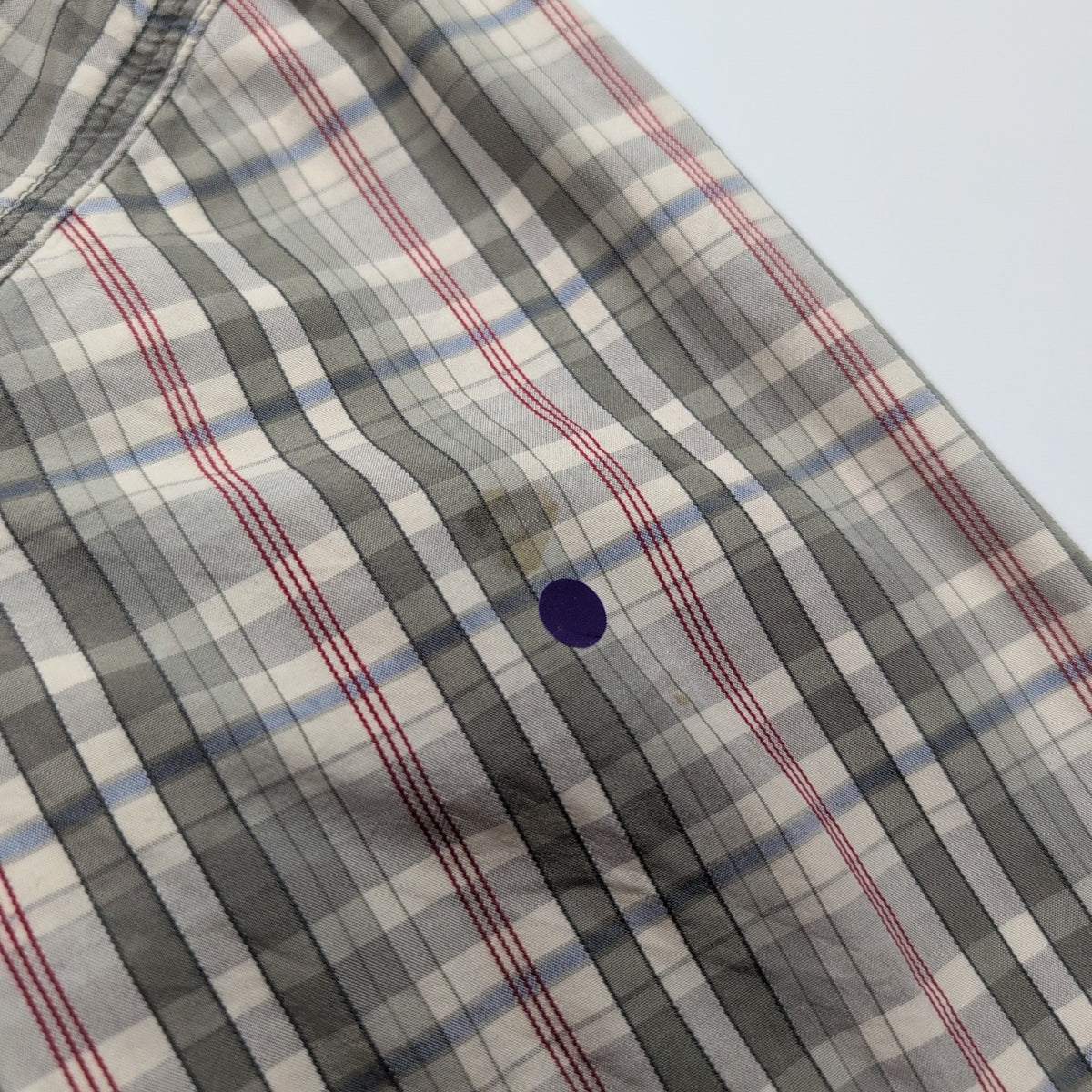 Chemise Carhartt Force XL Kaki Rouge Carreaux Manches courtes 2 Poches