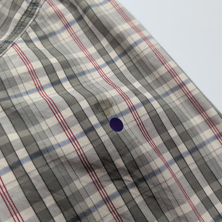 Chemise Carhartt Force XL Kaki Rouge Carreaux Manches courtes 2 Poches