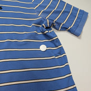 Polo manches courtes Polo Golf Ralph Lauren XL bleu rayures coton Pima