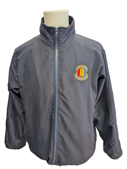 Blouson Polaire Chaud Hiver Botany Bay Bleu M | Style Varsity Écusson École