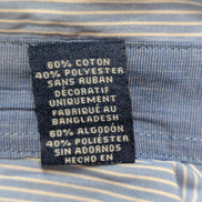 Chemise CHAPS bleu à rayures taille L #257ms