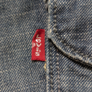 Jean Levi's 514 Homme Vintage Bleu Foncé W36 L32 Denim Poche Arrière Rabat