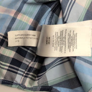 Chemise Ralph Lauren S Classic Fit Performance Bleue Carreaux Nylon Polyester