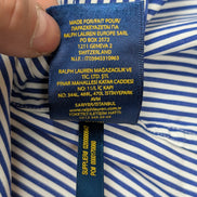 Chemise Polo Ralph Lauren bleue à rayures enfant Taille 12 L custom Fit