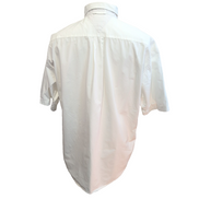 Chemise Tommy Hilfiger Manches Courtes Blanche 100% Coton Logo Doré Taille XL