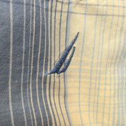 Chemise Nautica XL Bleu Carreaux Manches Courtes 100% Coton