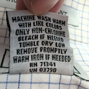 Chemise L.L. Bean blanche à carreaux taille XXL #117e