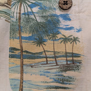 Chemise Hawaïenne Joe Marlin Coton & Rayon Blanc Cassé - Taille L