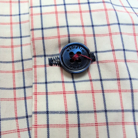 Chemise Tommy Hilfiger Wrinkle Free à Carreaux Bleu Blanc Rouge - Taille M