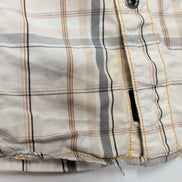Chemise Harley-Davidson L Carreaux Blanc Cassé Logo Brodé manches courtes
