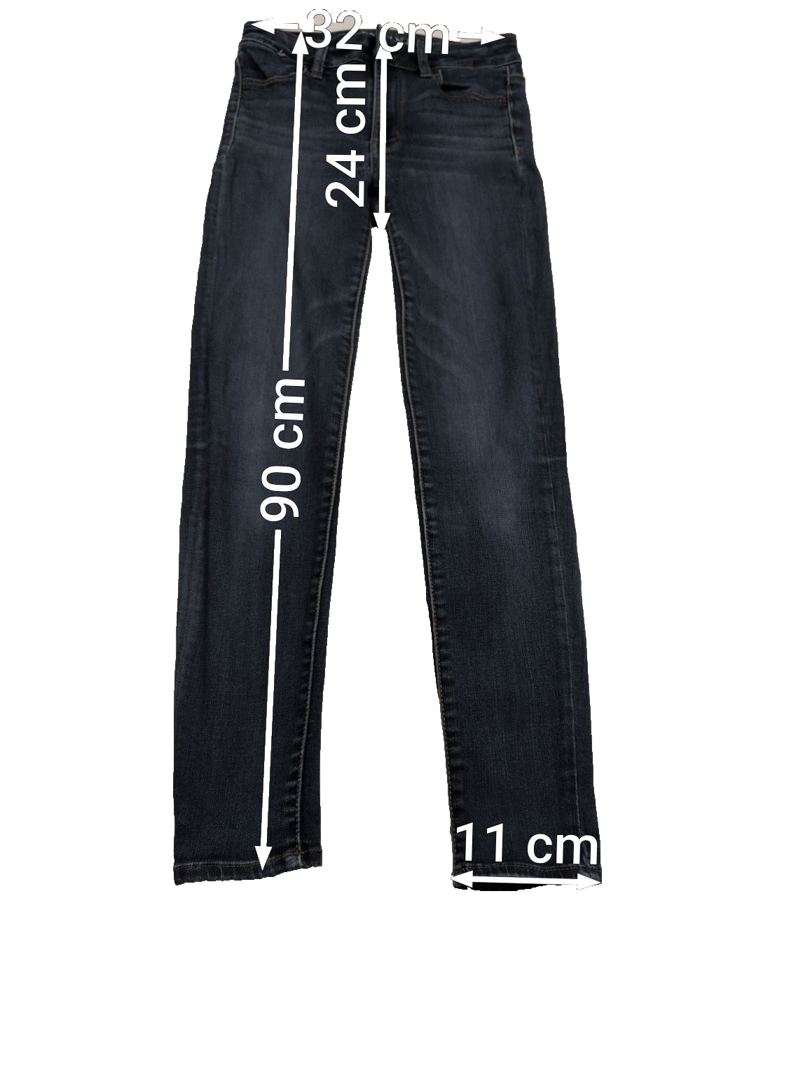 JEAN Fille AMERICAN EAGLE Taille XXS (0 US) Hi-Rise Jegging Super Stretch Slim