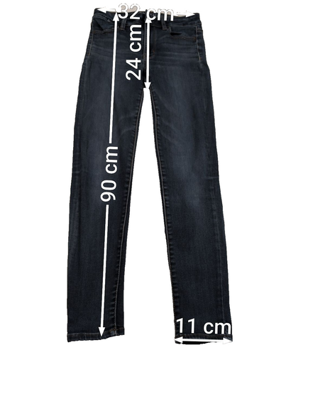 JEAN Fille AMERICAN EAGLE Taille XXS (0 US) Hi-Rise Jegging Super Stretch Slim