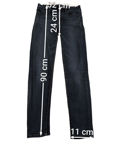 JEAN Fille AMERICAN EAGLE Taille XXS (0 US) Hi-Rise Jegging Super Stretch Slim