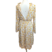 Robe CUBIC T.M Crème Fleurs Jaunes Bohème Neuve