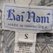 Chemise hawaïenne Kai Nani Made in Hawaii USA manches courtes taille S #724 h