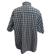 Chemise Wrangler modèle Cool River carreaux bleu marine et blanc 3XL