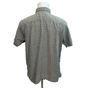 Chemise Patagonia L Kaki Carreaux Chanvre Coton Bio Manches Courtes