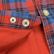 🌲 CHEMISE DOUBLÉE CHAPS XL (TG) CARREAUX ROUGE BLEU MARINE