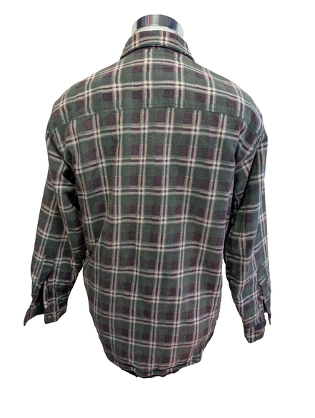 Surchemise Veste Matelassée Flanelle Carreaux Homme Taille M |261S