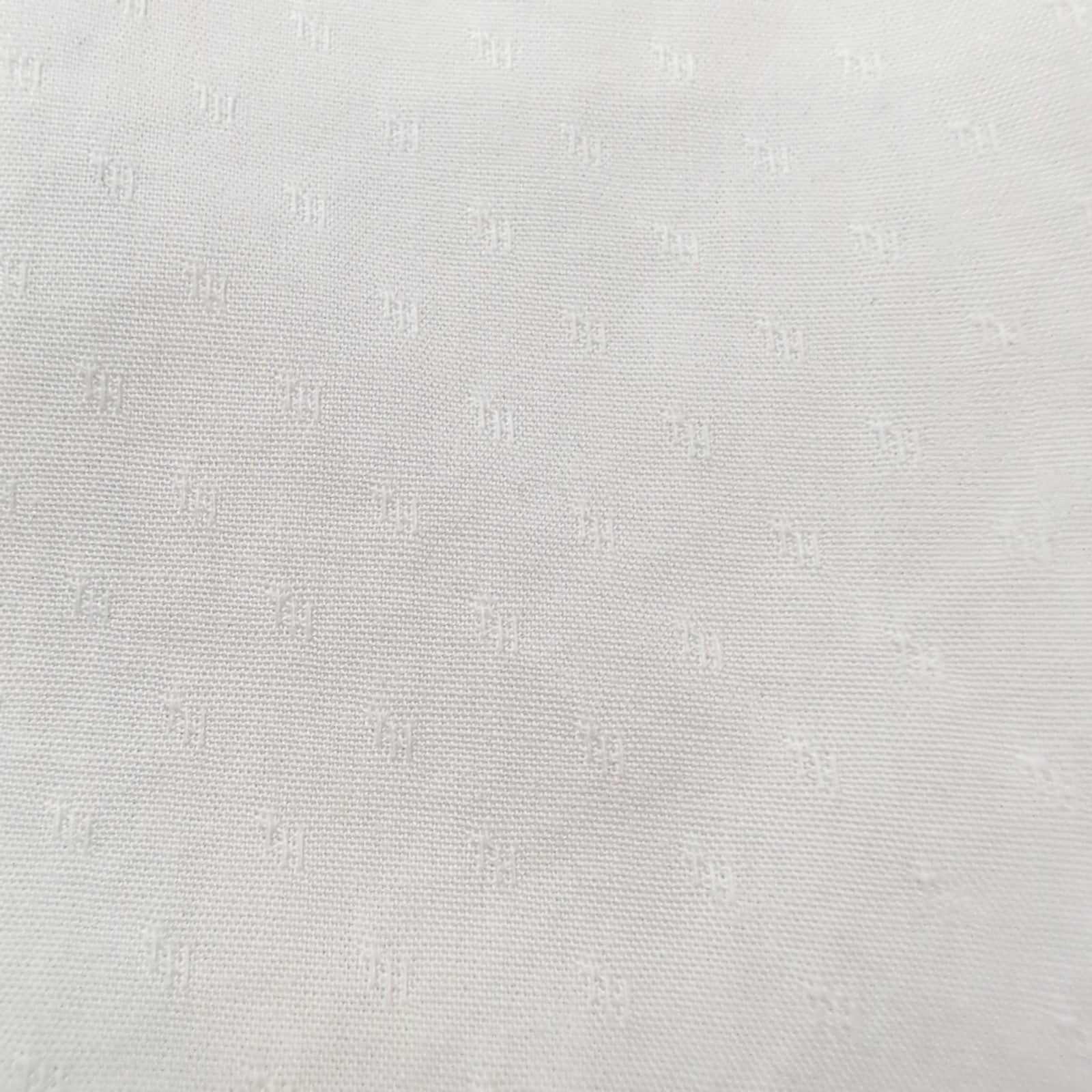 Chemise Tommy Hilfiger Blanche Micro-Motif Gaufré Taille S / M