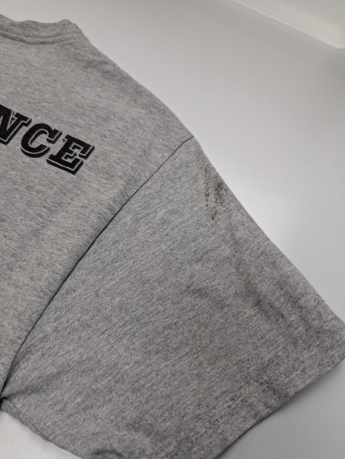 CHAMPION T-Shirt Homme S Gris EAST Baseball VINTAGE Logo Manches Rétro |102T