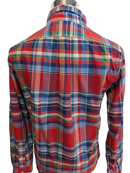Chemise Ralph Lauren Shirt S Carreaux Multicolores Classic Fit Button Down QR