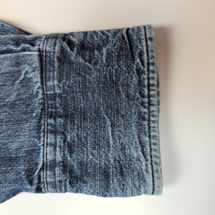 Chemise Carhartt 2XL Western Denim Épais Bleu Pression Vintage