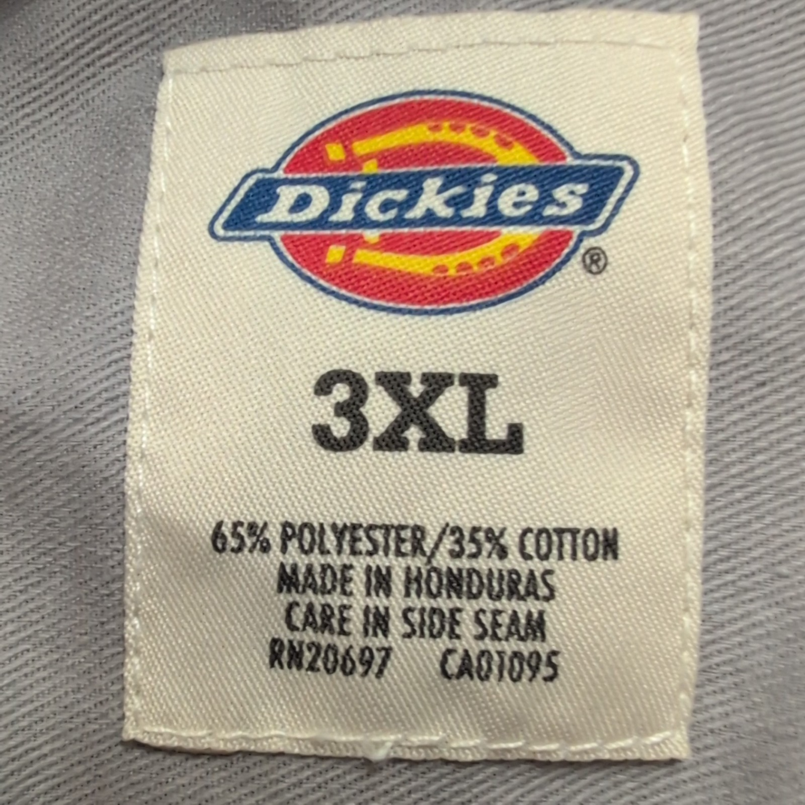 Chemise Dickies 3XL Grise Workwear Manches Courtes Poches Boutonnées
