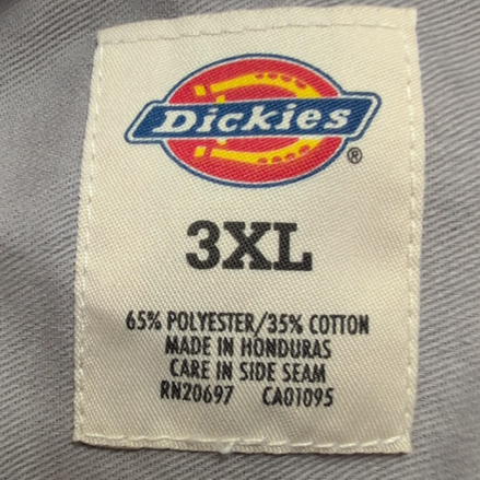 Chemise Dickies 3XL Grise Workwear Manches Courtes Poches Boutonnées