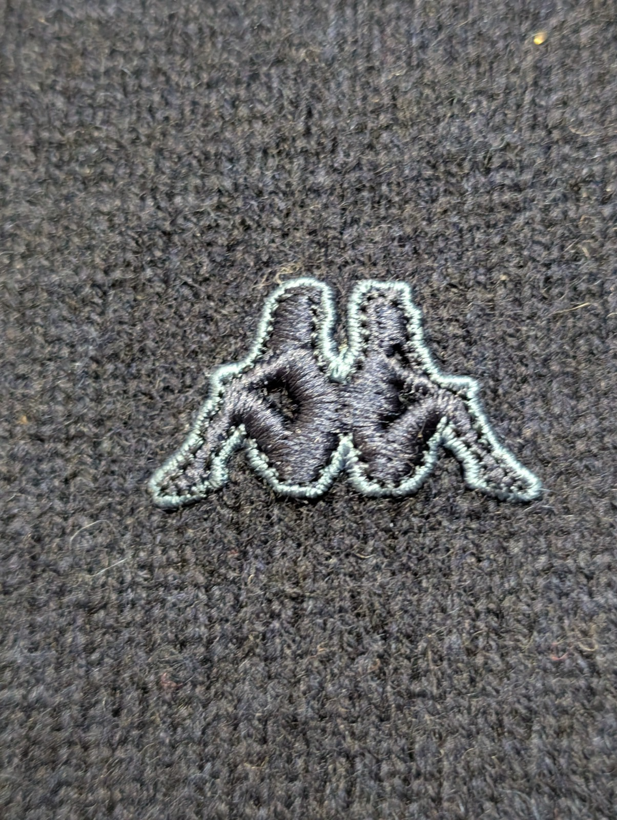 Gilet Zippé KAPPA Col Montant 100% Laine Bleu Marine Femme Taille M