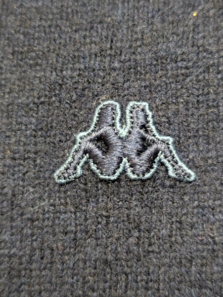 Gilet Zippé KAPPA Col Montant 100% Laine Bleu Marine Femme Taille M