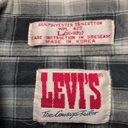 Chemise Levi's Western L Carreaux Noir Blanc Pressions Cowboy manches longues