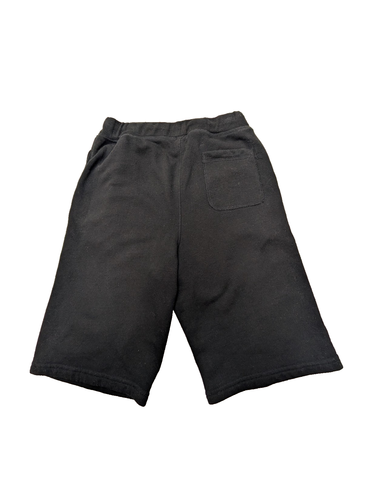 Short Coton Noir Champion Grand Logo Brodé Taille S 3 Poches