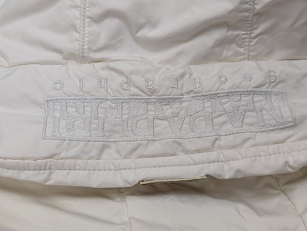 NAPAPIJRI Doudoune Veste Matelassée Blanche L Capuche Geographical | 318BSR