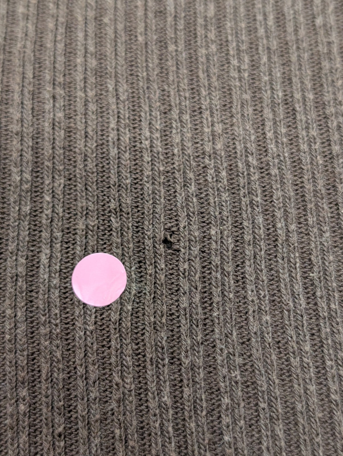 Pull Tommy Hilfiger Marron Texturé Gaufré & Côtelé - Taille L (M)