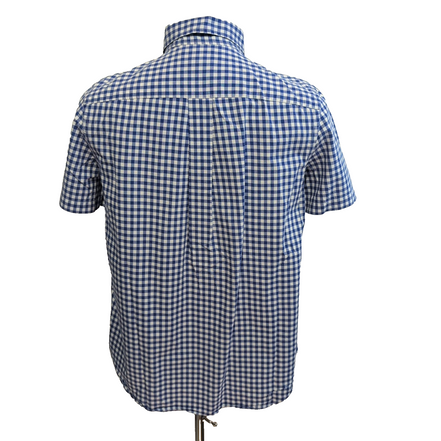 Chemise Ralph Lauren Garçon Junior XL 18/20 Carreaux Bleu Logo Rose