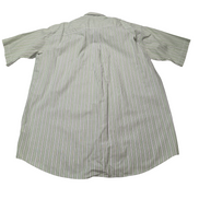 Chemise L.L. Bean verte à rayures manches courtes taille L #29e