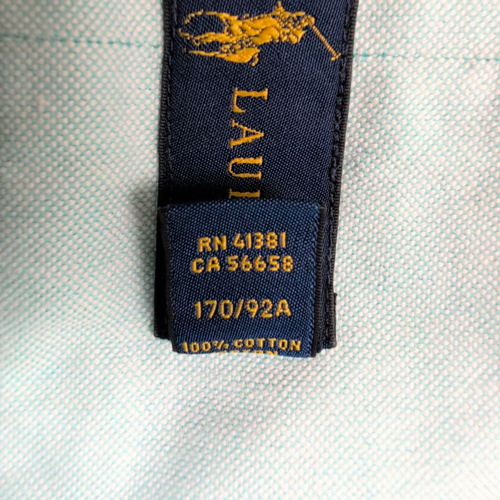 Chemise Ralph Lauren S Turquoise Oxford Logo Marron Button Down Shirt