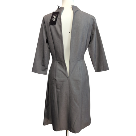 Robe ZOCHA M Grise Manches 3/4 Stretch Neuve Étiquette