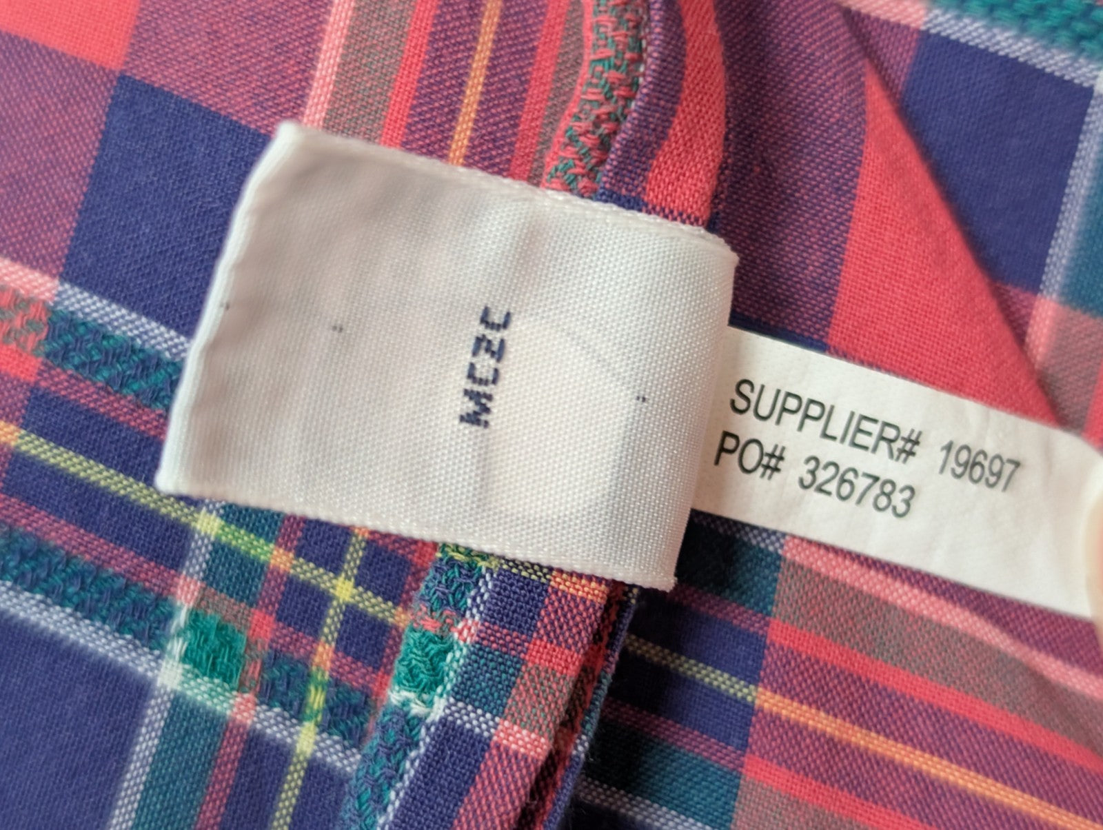 Chemise Polo Ralph Lauren Shirt S Tartan Rouge Bleu Vert Sans Logo Col Classique