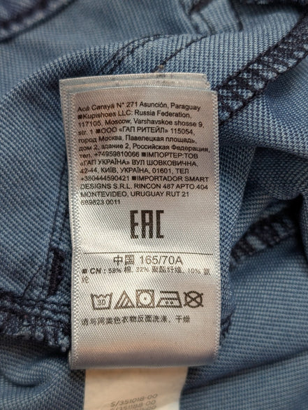 JEAN Fille GAP Taille 27 (36/S) Knit Favorite Jegging Stretch Bleu Foncé Rinsed
