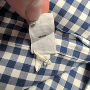 Chemise Ralph Lauren Custom Fit XL Vichy Bleu Blanc Logo Jaune