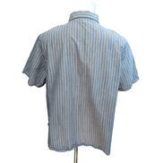 Chemise Patagonia XL bleue à rayures coton organique manches courtes