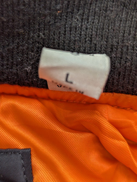 Levi's Blouson Veste Bomber Varsity Homme Noir L Chaud Doublure Orange | 300BSR