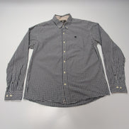 Chemise Timberland bleue et blanche à carreaux taille XL #41e